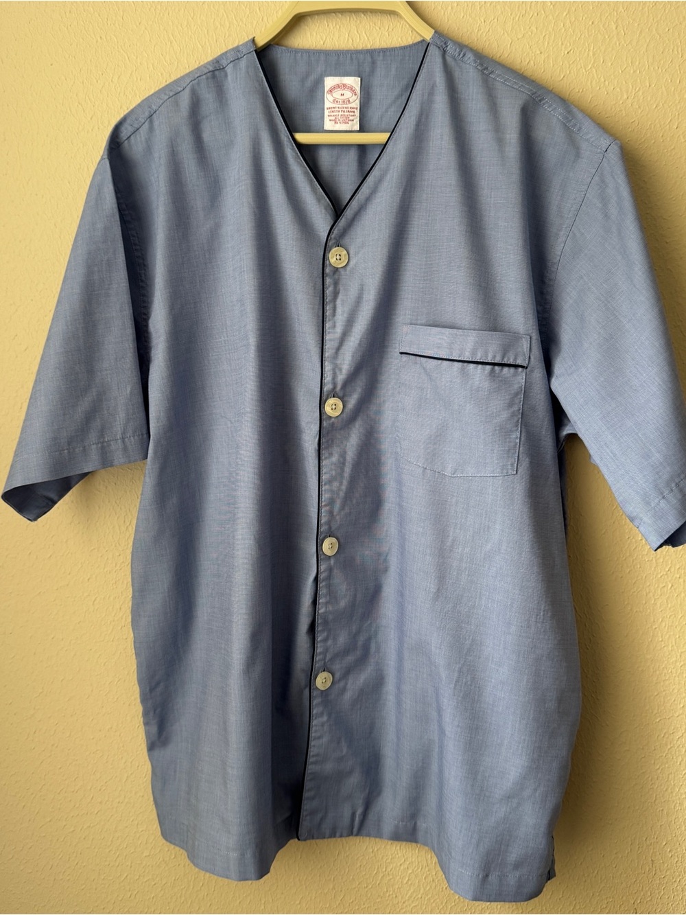 Brooks Brothers Light Blue Short Sleeve Pajama Top